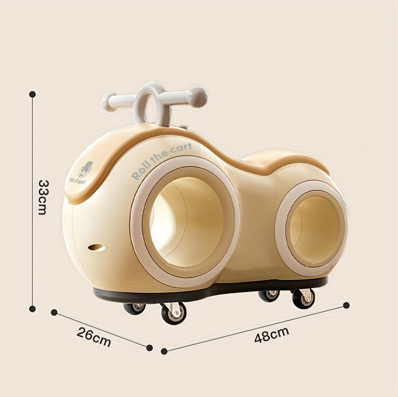 [Perfect Gift] Anti-Rollover 4-Wheel Toddler Balance Bike With Lights And Music, 220 Lbs Load, For Kids 1+. Great For Camping And Family Outings, Perfect Gift For Independence Day, Summer Party, Birthday And Back To School