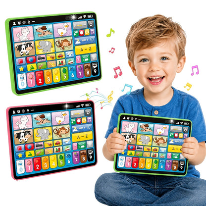 [Birthday Christmas Gifts] 2026 New Learning Tablet For Toddlers, Trilingual Learning Toys With Music & Sound, Speech Therapy Toys For 12 Months Boy Girl, Musical Baby Birthday Toys For 1 Year Old Girls, Toddler Educational Toys Birthday Christmas Gifts,