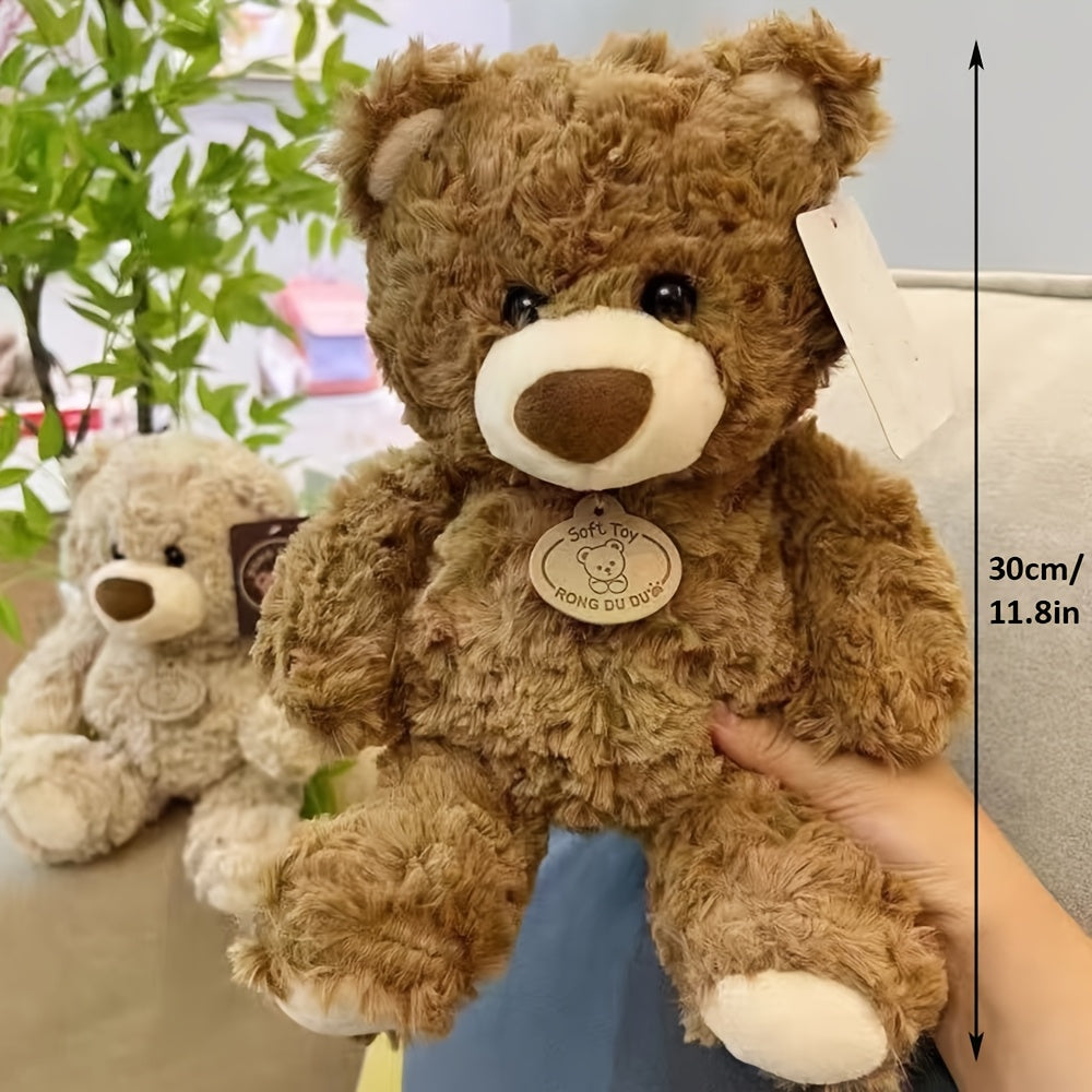 Adorable Realistic Teddy Bear Plush Toy, Soft Stuffed Animal, Plush Toy, Soft Stuffed Doll, Super Cute Home Decor, Room Decoration, Holiday, Christmas, and Birthday Popular Gift, Souvenir for Friends and Family