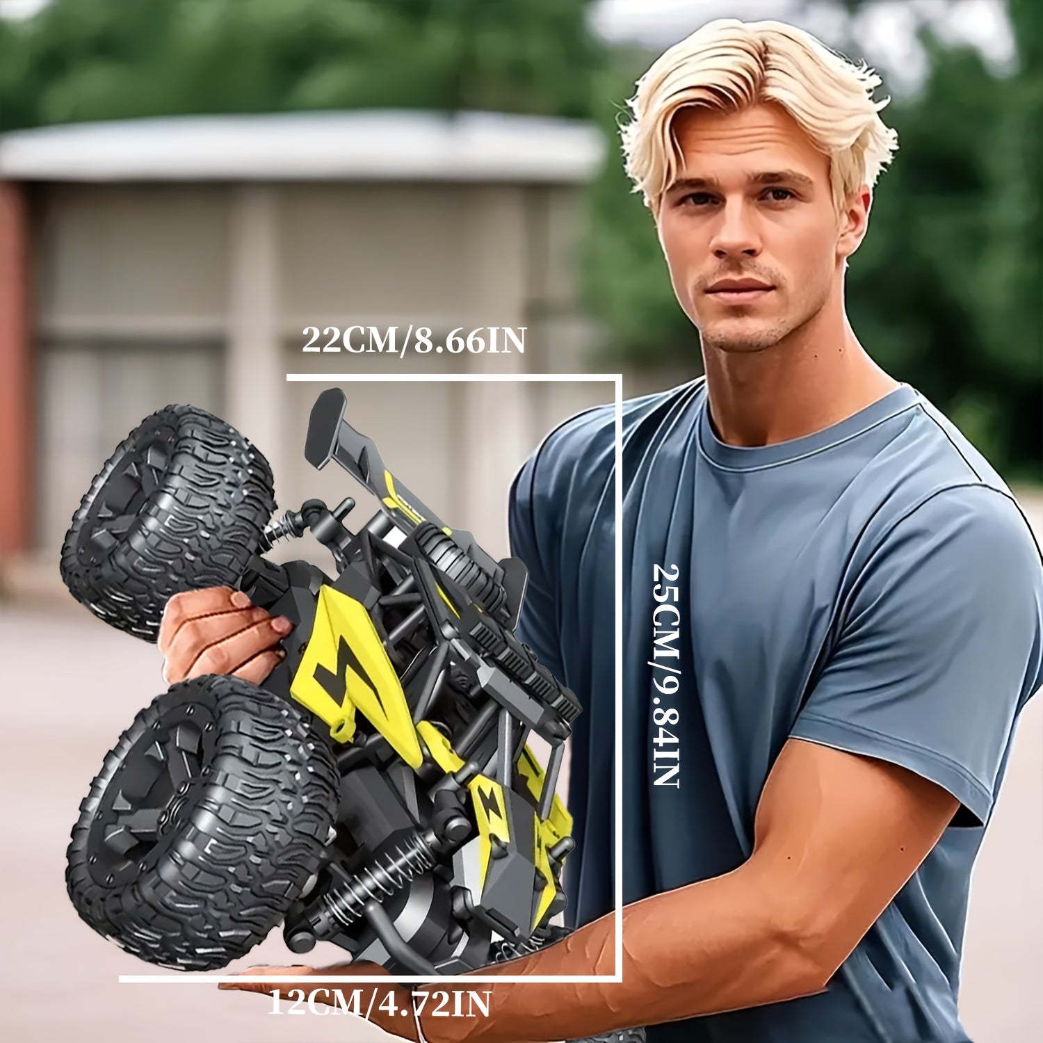 [Halloween Birthday Gifts] High-Speed Remote Control Off-Road Vehicle, 2.4G Enhanced Off-Road Performance, Top Speed of 40 Kilometers Per Hour, Super Powerful, Alloy Body Material, Suitable for 6+ Boys' Halloween And Birthday Gifts