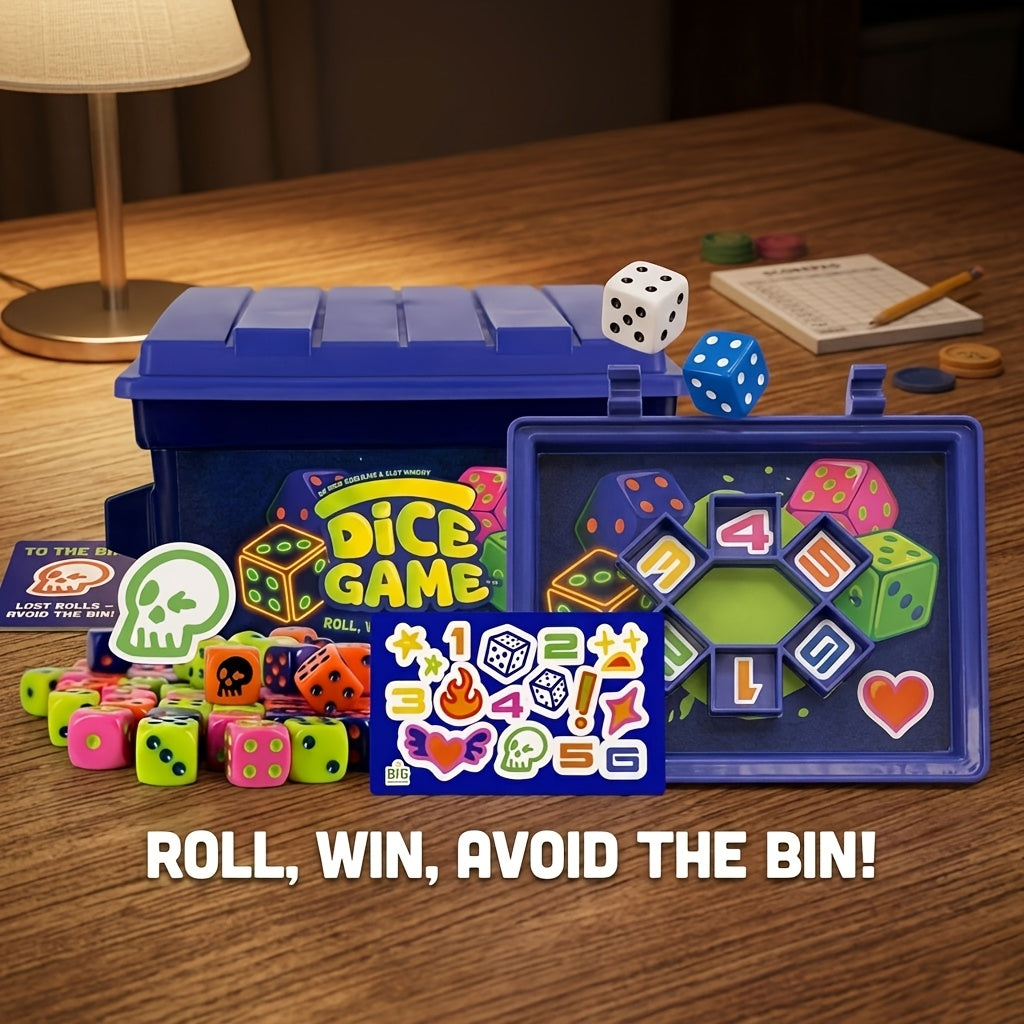 Dice Game - Fast-Paced Dice Rolling Game for Adults And Groups, Addictive 4-Player Board Games And Dice Set with 80 Dice, Funny Travel And Camping Games | Perfect for Game Night, Parties, Travel | Dice Games And Fun Party Games
