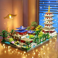 3282pcs Hangzhou West Lake Building Blocks - Miniature Chinese Architecture Model with Pagoda, Cherry Blossom Tree & Botanic Structures, Suitable for &, Collectible Landscape, West Lake Themed Set