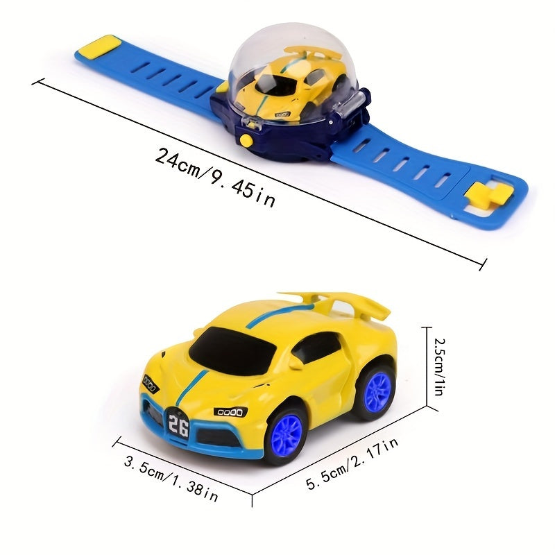 [Christmas Halloween] Small Remote-Controlled Car Watch: Electric Racing Metal Toy Gift for Children for Christmas And Halloween