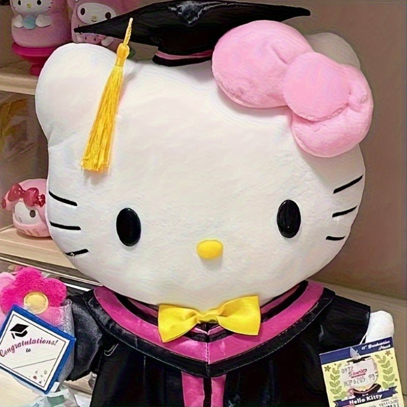 Officially Authorized Hello Kitty Graduation Cap Cartoon Doctoral Cap And Bachelor'S Gown, Suitable for Graduation Photo Parties, Birthday Student Prizes, Graduation Gifts, Decorative Bouquets