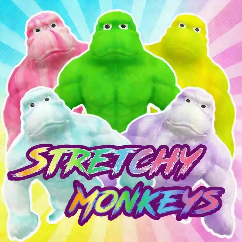 [Christmas, Halloween, Easter] Super Stretchy Gorilla Fidget Toy, Squeeze Monkeys Stretchy Monkey- Original Sensory/Fidget Collectible Toys Holiday Party Gifts, Christmas, Halloween, Easter Basket Stuffing.The Filling Material Is PVA Sponge, Not Sand