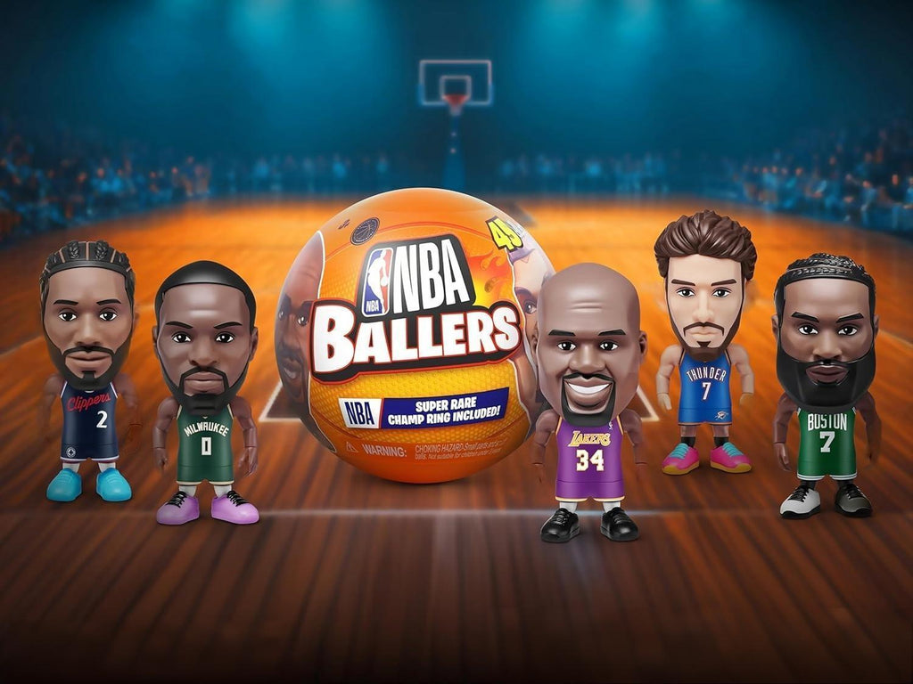 1 pc ZURU Surprise Ballers Series 1 & Series 2, Mystery Capsule Figurine Players Collectibles Toy, Surprise Unboxing Basketball Collectible Sports Toy for Boys, Adults and Collectors
