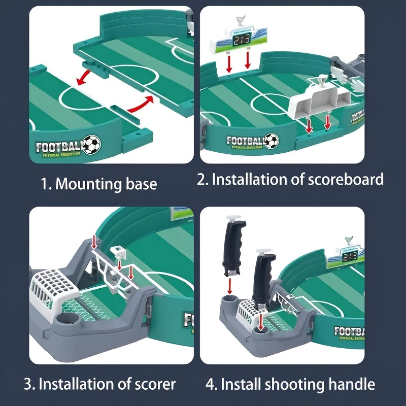 Portable Football Game Set - Durable PP Material, Stand-Alone Table Design, Perfect Family Party Game for Christmas, Halloween, Thanksgiving, Board Game