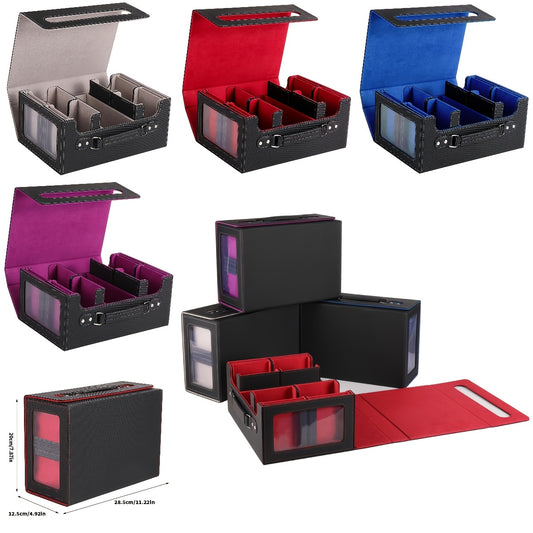 Card Cassette Command Display, Five In One Card Storage Box Can Hold More Than 400 Pairs Of Cards, Detachable Sports Card Box, Exquisite Packaging, Can Be Gifted to Friends And Family