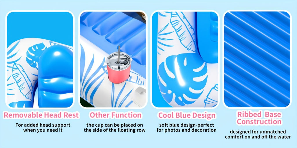 Inflatable Tanning Pool Lounger Floats, 84X52 Inch Sunbathing Pool Loungers, Inflatable Sunbathing Mattresses, Adult Inflatable Pool, Thickened, Suitable For Summer, Pool, Beach