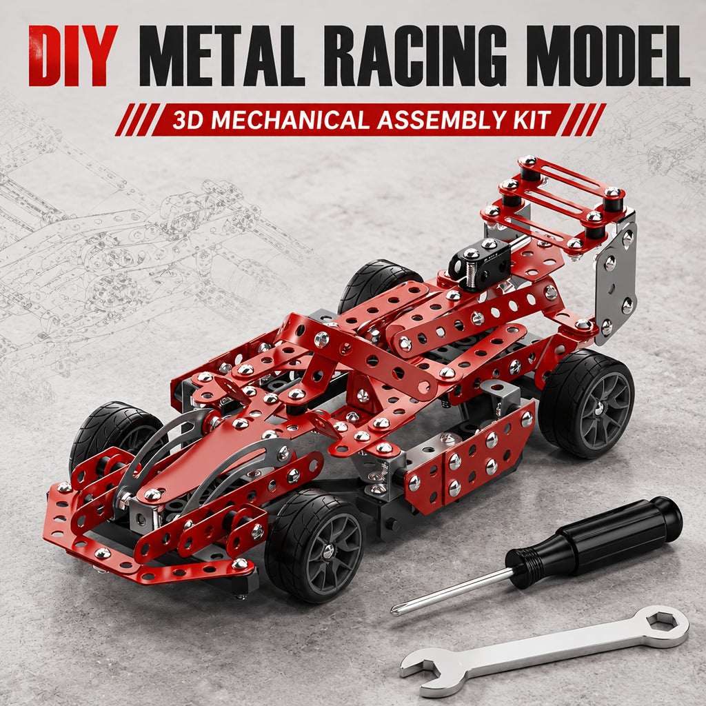 Building Kit Model Car Set - 283/ 287pcs STEM Project Toys for Kids, Assembly Building Vehicle for Boys Gift