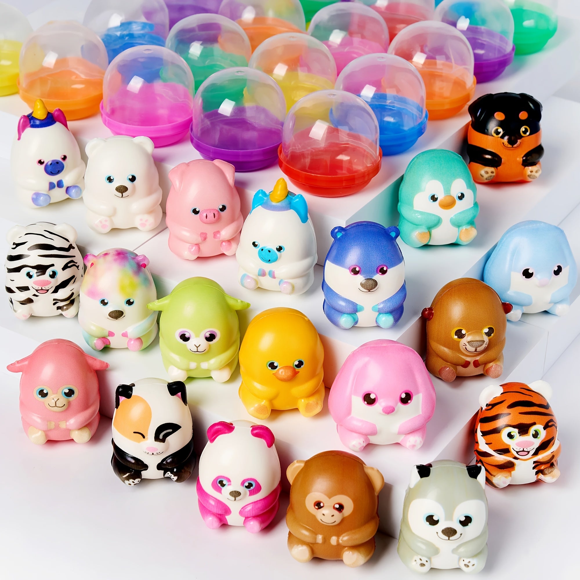 [Valentine's Day Halloween] 20pcs Squishy Toys | Mochi Soft Bulk Party Favors for Kids, Slow Rising Toys for Valentine's Day, Soft Fidgets for Classroom Prizes, Birthday Party Gifts, Goodie Stuffers, Pinata Stuffers, Halloween Party Favors, Party Decorati