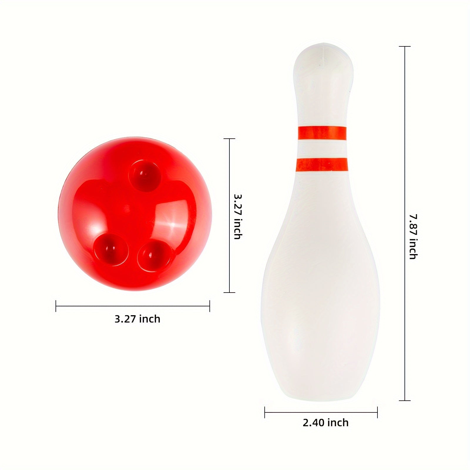 Light Up Kids Bowling Set Includes 10 Pins And 2 Balls, Bowling Pins Toy Set For Kids Toddler Indoor & Outdoor Games For Boys Girls 12Pcs, Height 7.87inch