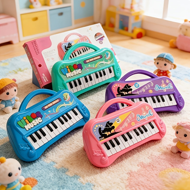 1pc, 13-Key Kids Piano Keyboard, Portable Electronic Music Toy For, Educational Birthday & Christmas Gift for Boys And Girls, Halloween Party Favors
