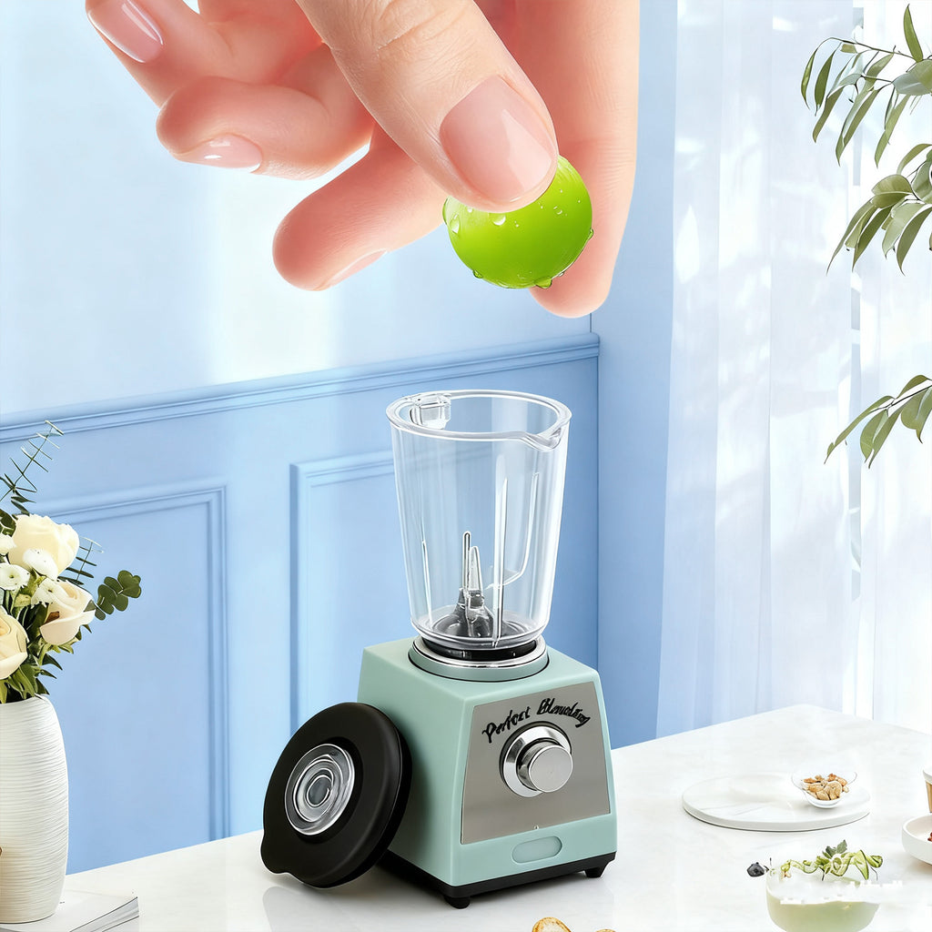 3pcs Funny Mini Kitchen Scene Decor, 1:12 Scale Rice Cooker, Juicer & Coffee Maker Model, Decorative Doll House Playset, Creative Kitchen Appliance Set, Gift