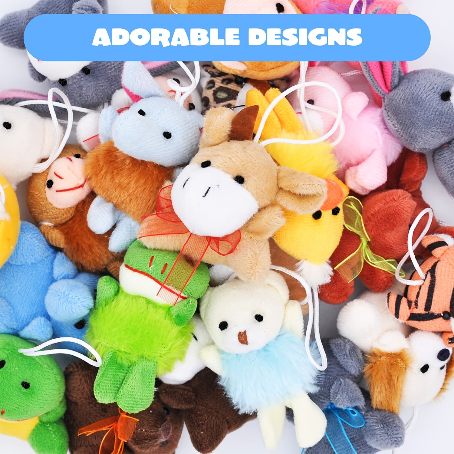 24pcs Stuff Animal Plush Toy Can Be Placed In Easter Eggs For Easter Egg Hunt, Plush Figures, Easter Basket Stuffers Fillers, Toys For Party, Easter Classroom Prize Supplies, Mini Animals, Halloween for party Favors Gifts, for party Decoration