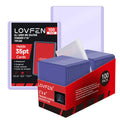 LOVFEN 100/200/500/1000/2000pcs Top-loading, Each Set Includes A Card Film And Card Sleeve, 35pt, 3-inch X 4-inch Coin Card Box, Suitable For Baseball And Soccer, Standard Trade Application, Suitable For Sports Cards And Collectible Cards - Durable