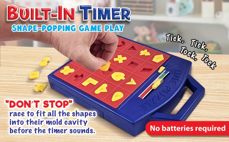 Cheela Fun Puzzle Game, Toys for Kids with Shape Puzzles, Interactive Pop-Up Board Games for Hand-Eye Coordination, Matching Puzzle Board Game, Classic Educational Board Game, Ideal for Birthday And Christmas Presents