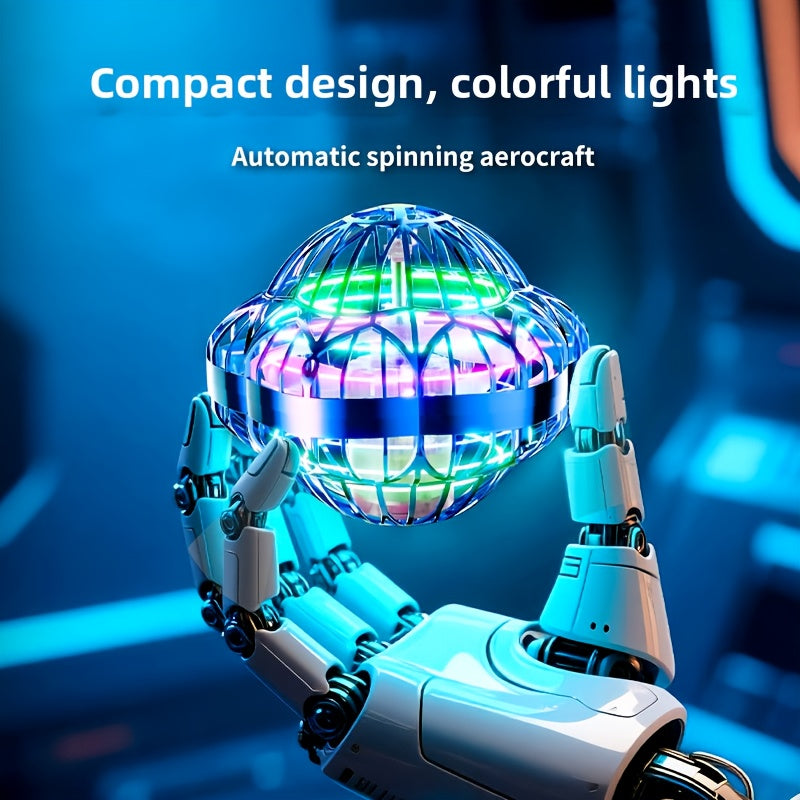 New Upgraded Smart Sensor UFO Flying Hovering Ball - Hexagonal Spinning Saucer Drone with Autonomous Flight, Hovering Toy for, / Flying Robot ( Party Christmas Gift)