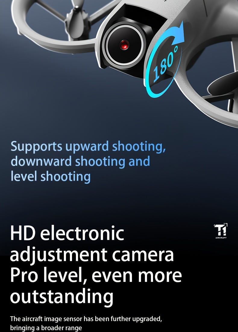 2026 Upgraded 4K Remote Control Drone, One-Key Return with Auto-Hover, Long-Endurance UAV with Two Rechargeable Batteries, Shockproof and Anti-Collision Design, One-Key Tumbling, Optical Flow Vision Auto-Hover Function, WiFi Real-Time Image