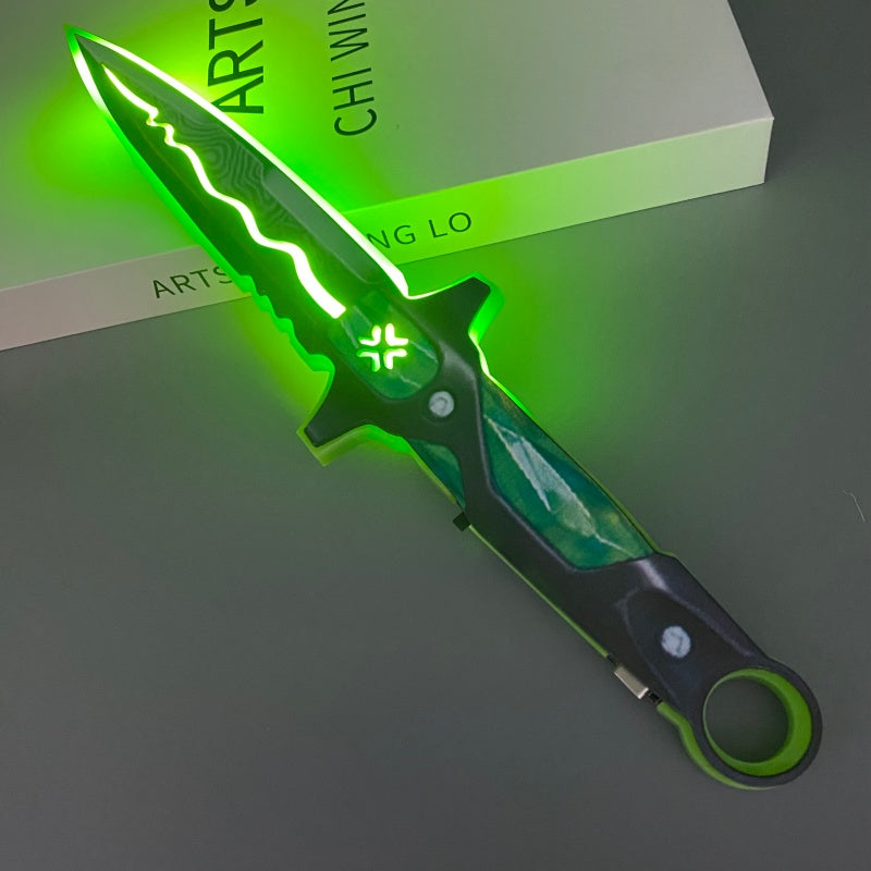 11.8inch 30cm Luminous Katana Red Acrylic Sword with LED Light Anime Cosplay Accessorie Prop Plastic Original Samurai Sabre Ninja Knife Blade No Battery Bright Damascus Sword Real Full Size Japanese Katana Halloween Party Photograph Prop Gift