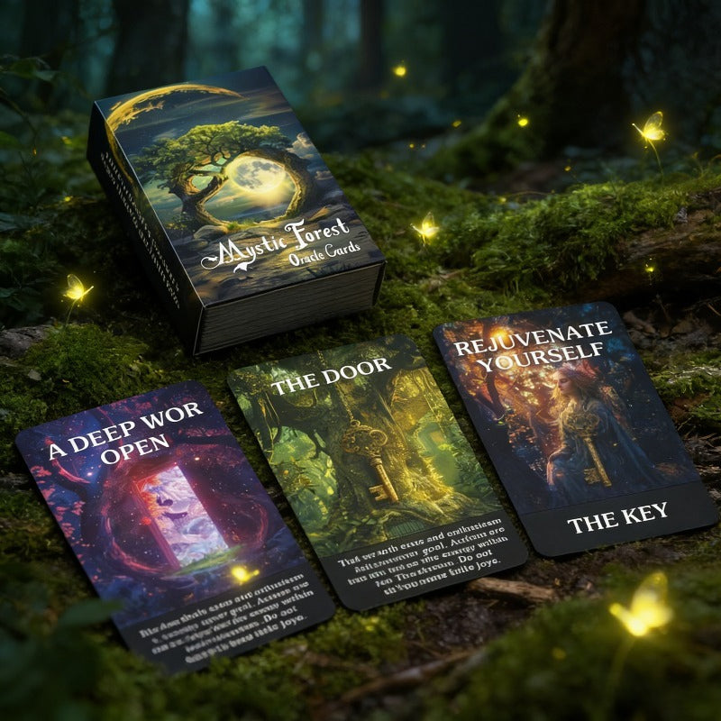 Oracle Cards from The Enigmatic Magic Forest Serve As a Mystical Guide And Source of Inspiration for Those Exploring The Realm of Natural Magic, Especially for Novice Tarot Readers