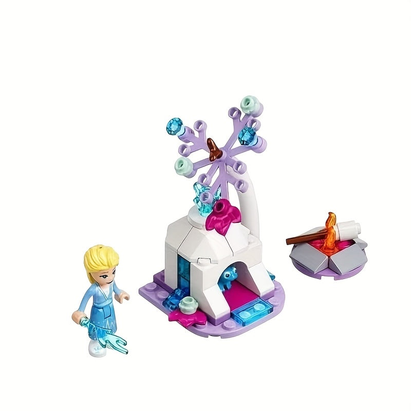 European Version, LEGO 30559 Elsa And Bruni'S Forest Camp, A Toy Building Block Suitable For Birthday Gift