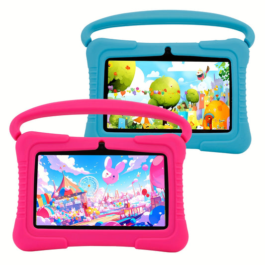 Veidoo Kids Tablet, 7 Inch Android Tablet PC, 2GB RAM 16GB ROM, Safety Eye Protection Screen, WiFi, Dual Camera, Games, Parental Control APP, Tablet with Silicone Case1