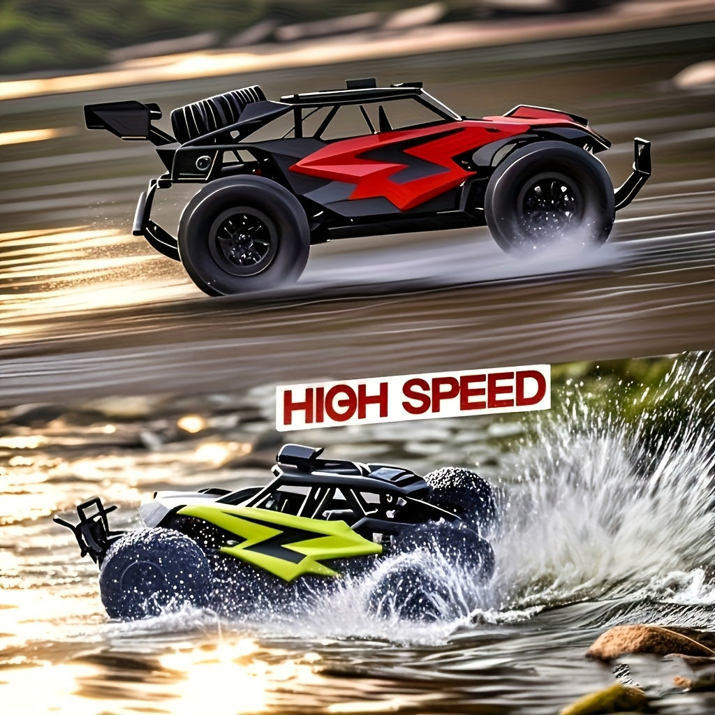 New All-terrain Off-road Vehicle, Equipped With A Battery And Colorful LED Lights, Is Suitable For All-terrain Off-roving. It Is A High-speed And Cool Lighting Off-road Vehicle, The Best Birthday Gift For Boys And Girls, And The Best Choice For Hall