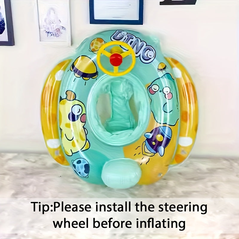 1 Pack Cartoon Inflatable Pool Floats | Fun Water Toys & Beach Floaties, Summer Vacation Accessories, Great Gift for Swimming