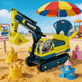 [Holiday Gift Birthday Gift] Large Ride-On Engineering Vehicle Toy - Manual-Powered Beach & Indoor Play, Ride On Toys Design Gifts with Safety Bumpers, Durable Construction Truck-Holiday Gift & Sturdy Build Quality Ages 3 4 5 6 +, Perfect Birthday Gift To