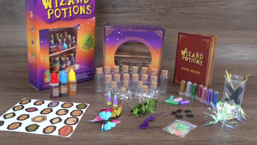 [Halloween Christmas Birthday] DIY Magic Potion Craft Kit, Wizard Potion Bottles Making Set, Fantasy Wizard Themed Arts And Crafts for Kids 6+, Halloween Christmas Birthday Gifts, Party Creative Activities