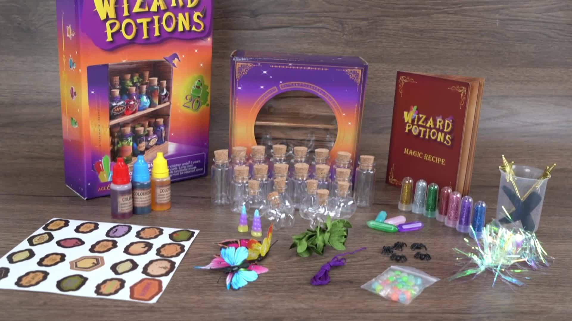 [Halloween Christmas Birthday] DIY Magic Potion Craft Kit, Wizard Potion Bottles Making Set, Fantasy Wizard Themed Arts And Crafts for Kids 6+, Halloween Christmas Birthday Gifts, Party Creative Activities