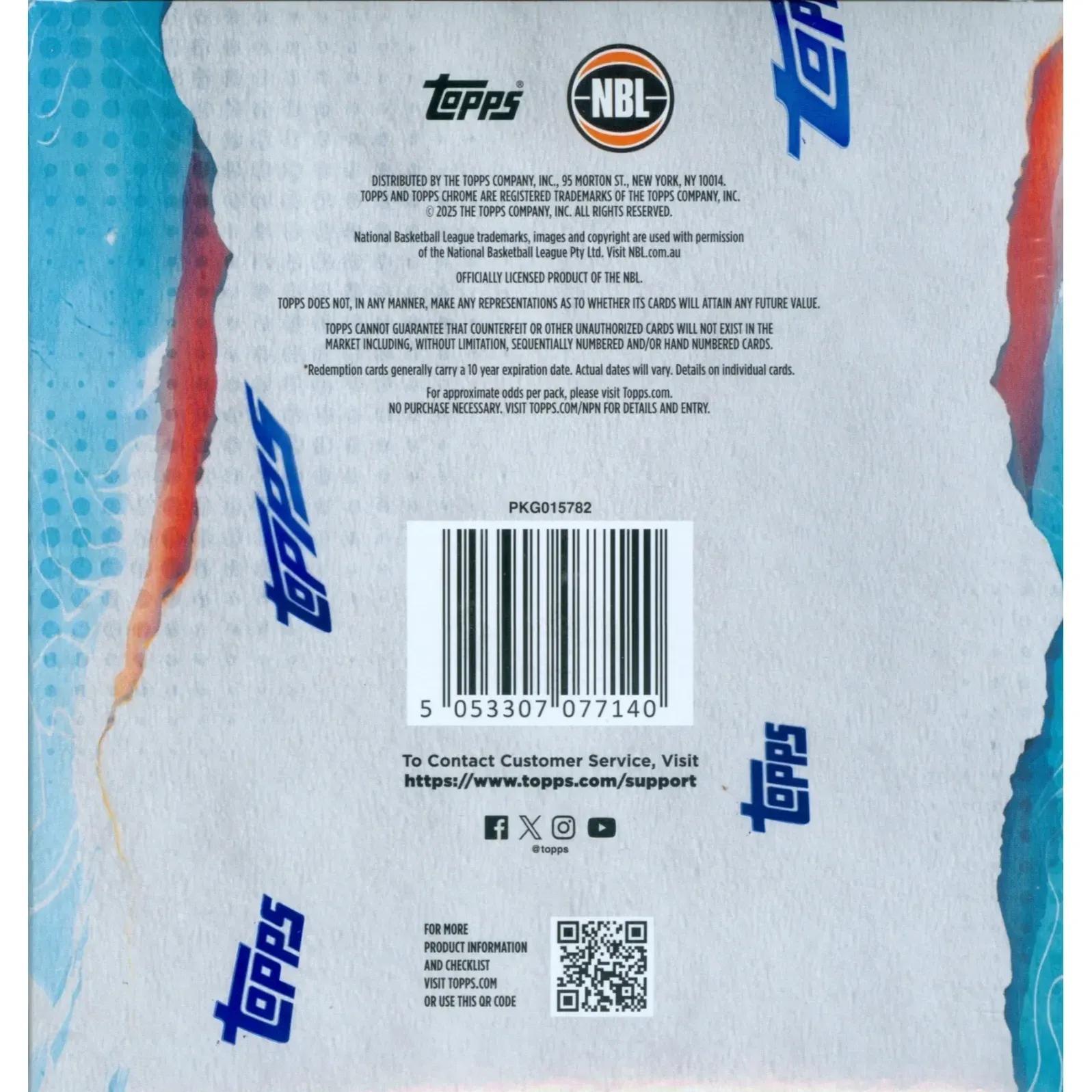 2024/25 Topps Chrome NBL Basketball Factory Sealed Value MEGA Box