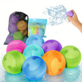 Reusable Water Balloons for Kids - No Magnets, Leak-Resistant Splash Balls, Quick-Fill & Long-Lasting - Durable Outdoor Water Toys for Summer Pool Party, Backyard Water Games