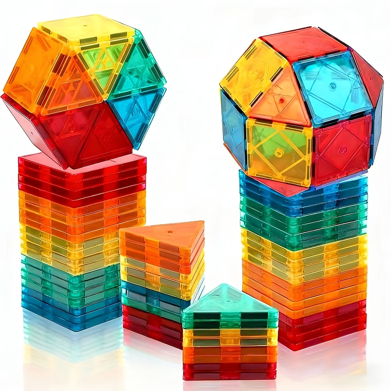 Magnetic Building Blocks 34pcs Magnetic Bricks Magnetic Toys Creative Structure Magnetic Toys Boys And Girls Christmas Birthday Gifts 3+Boys And Girls