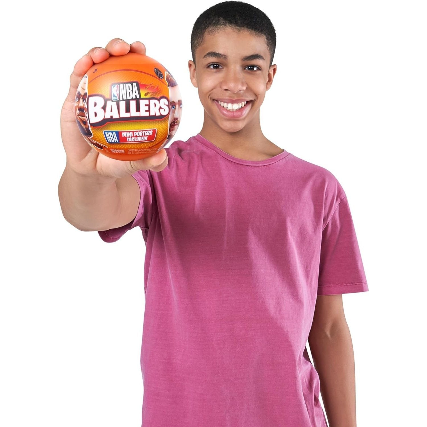 1 pc ZURU Surprise Ballers Series 1 & Series 2, Mystery Capsule Figurine Players Collectibles Toy, Surprise Unboxing Basketball Collectible Sports Toy for Boys, Adults and Collectors