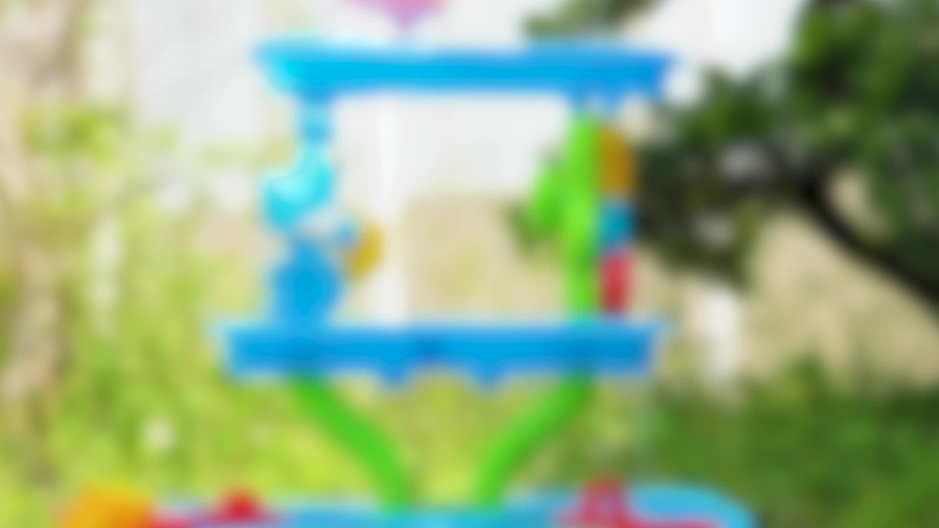 Babyhome Double-Sided Blue Waterfall Toys with Beach And Water Tools for Kids. Summer Holiday Activity Sensory Play Table for Outdoor Seaside, Birthday Christmas Easter Gift