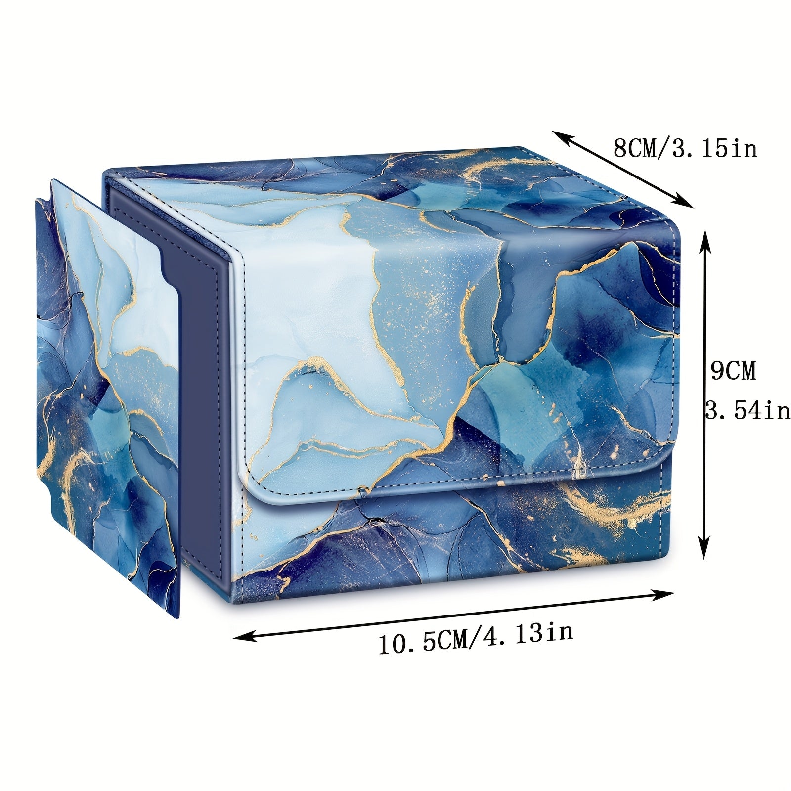 A Card Storage Box Suitable for MTG/TCG/CCG, Featuring a Magnetic Closure And Capable of Holding Over 180 Game Cards, Complete with a PU Divider