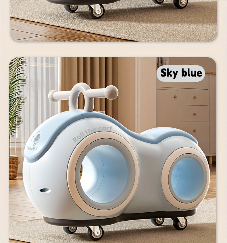 [Perfect Gift] Anti-Rollover 4-Wheel Toddler Balance Bike With Lights And Music, 220 Lbs Load, For Kids 1+. Great For Camping And Family Outings, Perfect Gift For Independence Day, Summer Party, Birthday And Back To School