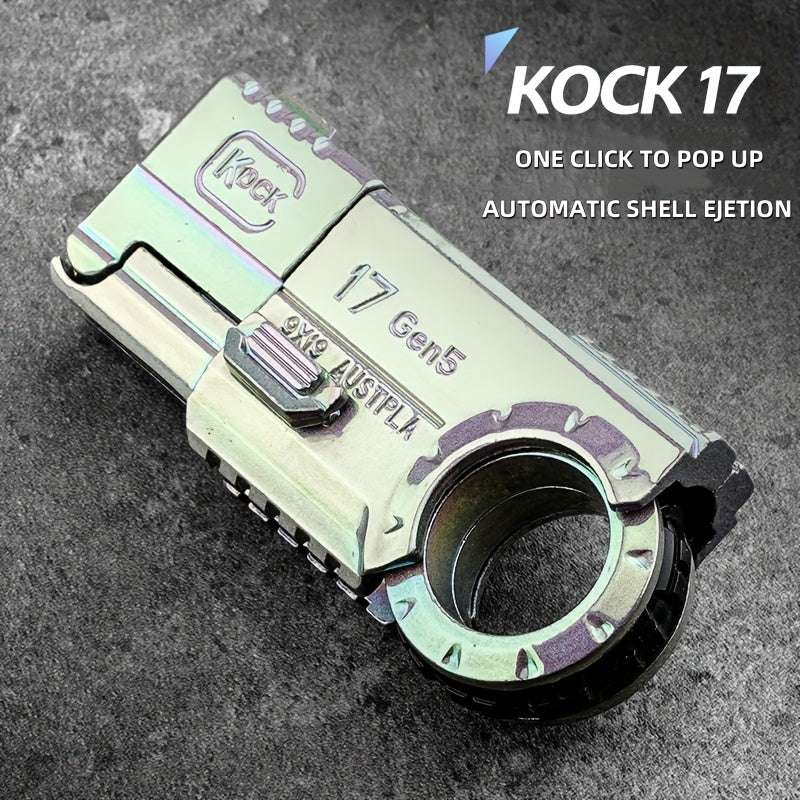 Knock 17Gen5 One-Touch Cartridge Alloy Finger Pistol - Fidgety Fingertip Stress Relief Toys - Case Throwing Softball Guns, Fidgety Novelty And Mischievous Toys, Perfect Gift!