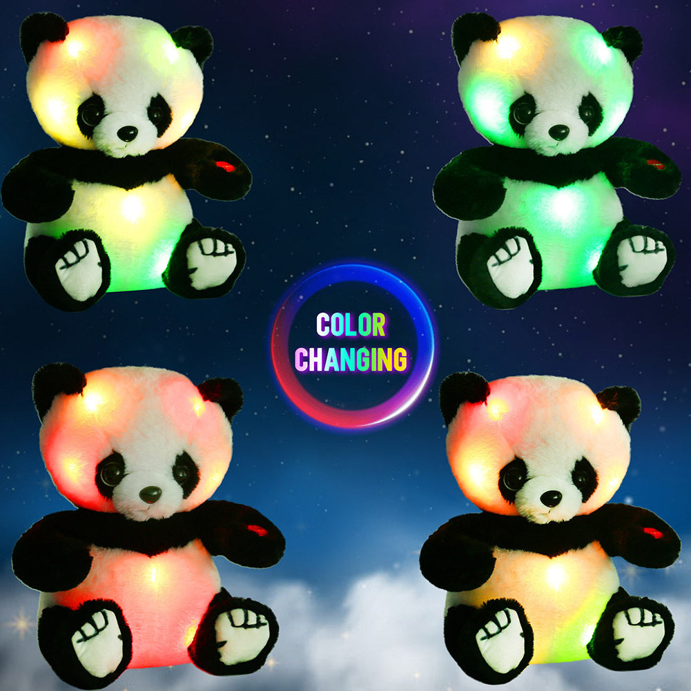 12'' Light Up Panda Stuffed Animals, Kawaii Panda Bear Plush with LED Light, Hugging Toy Gift for Kids Birthday Gift For Boys Girls, Christmas Gifts,Home Decor,Mother's Day