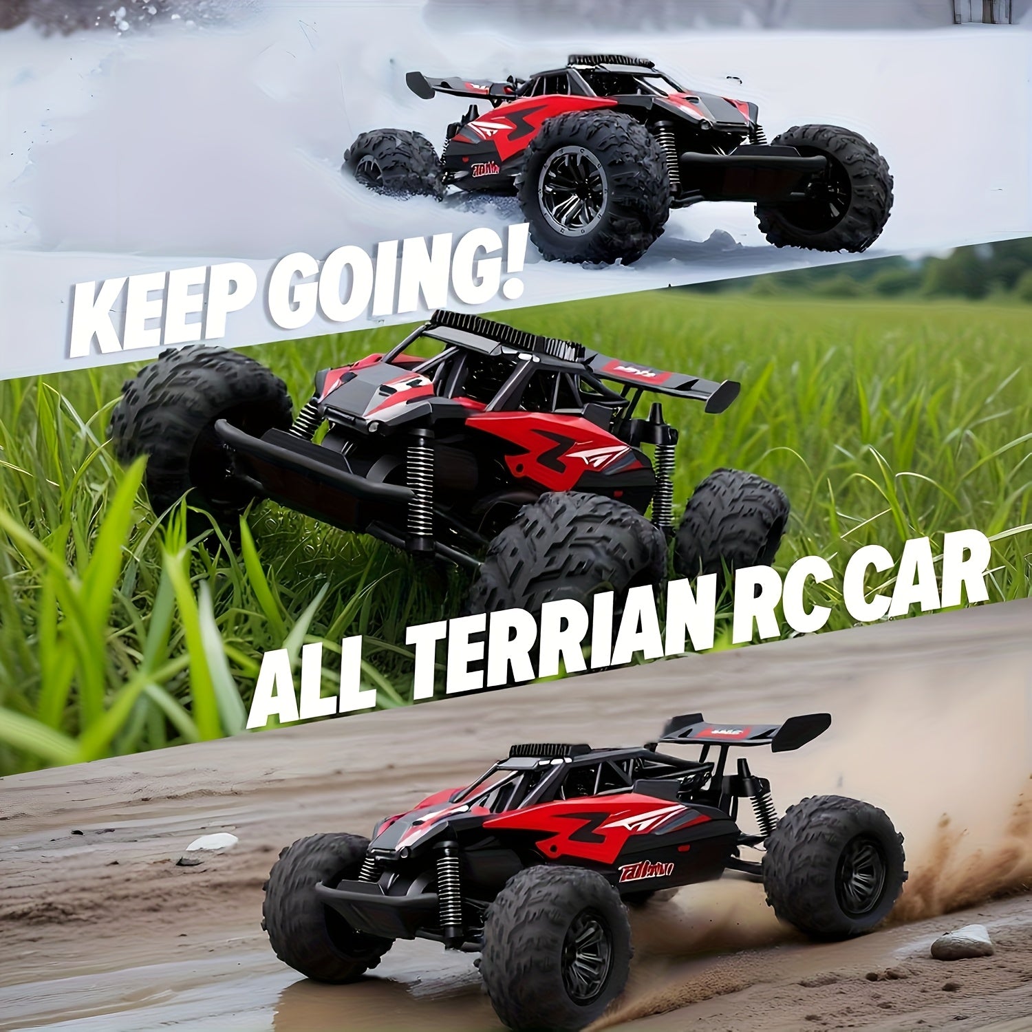 Advanced 2.4GHz RC Monster Truck for & Adults - Alloy- Off-Road RC Car with All-Terrain Tires,, Durable Plastic/Alloy Body, Remote Control -Like Vehicle for &, Ideal Gift