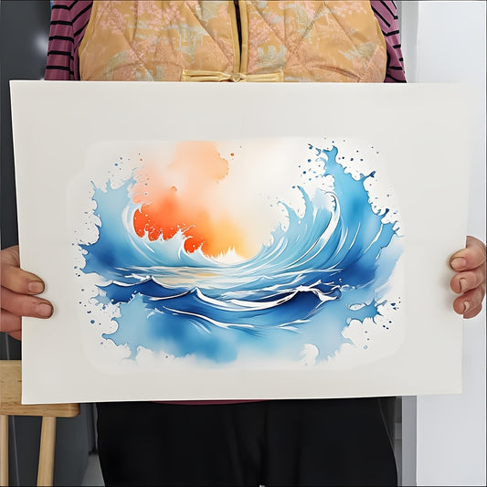 50 A3 Artist Grade Watercolor Paper, Specially Designed for Watercolor Techniques, Perfect for Watercolor Painting DIY Crafts, Suitable for Artists and Beginners, Ideal Gift for Art Enthusiasts
