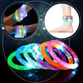 100pcs Glow Sticks Bracelets Glow In The Dark Bracelets 6 Color LED Bracelets Flashing Light Up Bracelet Set Neon Party Supplies for Light Up Rave Concert Birthday Carnival Party Favors