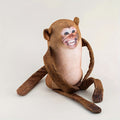 Mischief Monkey Plush With Magnet Inside - 9.8-Inch Hanging Prankster For Fridge Fun & Surprise Animal Decor, Office Game Gag Meme Gift Or Playful Accessory For Monkey Business Enthusiasts!