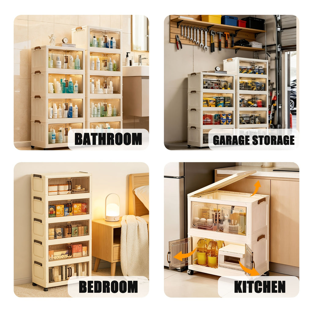 Curio Display Cabinet, Clear Acrylic Glass Door Blind Box Figure Display Case, Dust-Proof Showcase And Toy Storage Organizer Great for Retail Shelving And Retail Display Stands, Living Room Suitable for Mini Toys, Collectibles