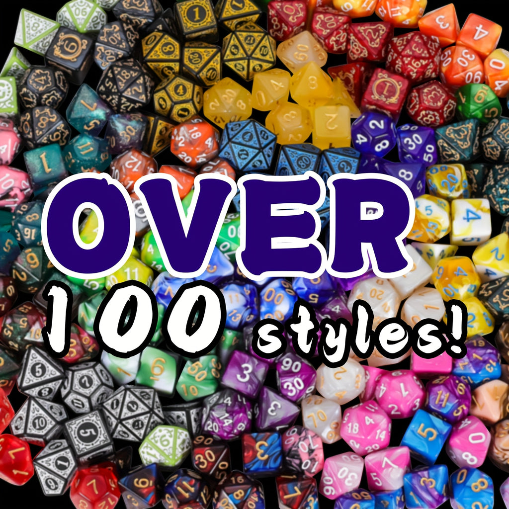 Blind Box - 7pcs Random Style Boutique Mystery Dice Set, Surprise Box Of DND Polyhedral Dice, Wide Range Of Patterns, Gaming Dice, Suitable For Role Playing, Table Party Games, Unique Gifts For Gamer
