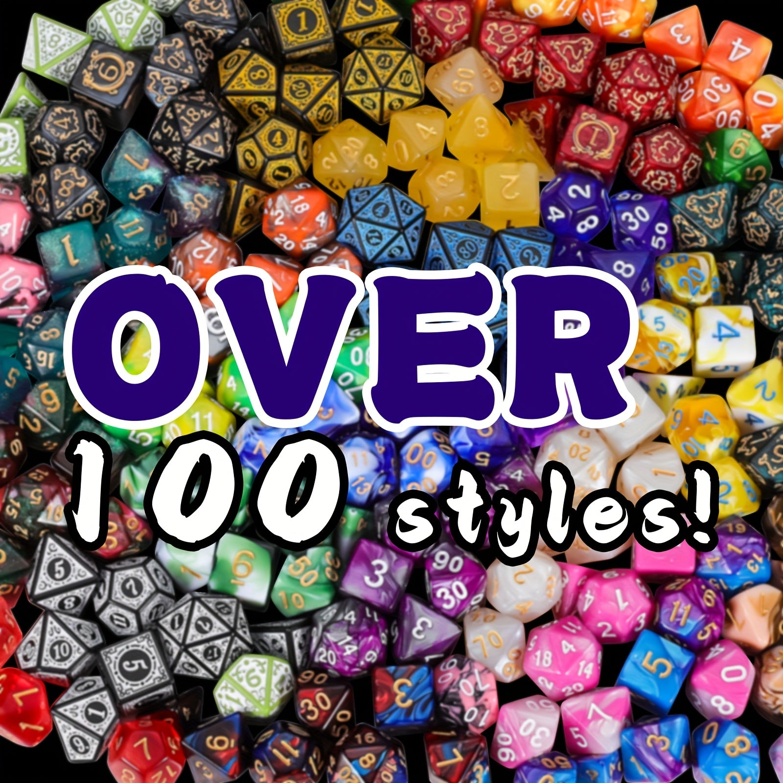 Blind Box - 7pcs Random Style Boutique Mystery Dice Set, Surprise Box Of DND Polyhedral Dice, Wide Range Of Patterns, Gaming Dice, Suitable For Role Playing, Table Party Games, Unique Gifts For Gamer