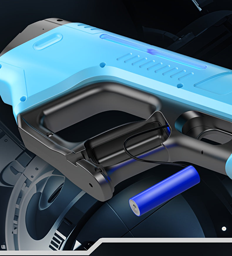 Auto-filling Electric Water Gun, Pulse Jet Water Gun with LED Light Show, 40-foot Long-range Fast Shooting Water Gun, USB Rechargeable Large-capacity Water Gun, Suitable for Children And Adults, Adult Water Gun Is Suitable for Swimming Pool Beach