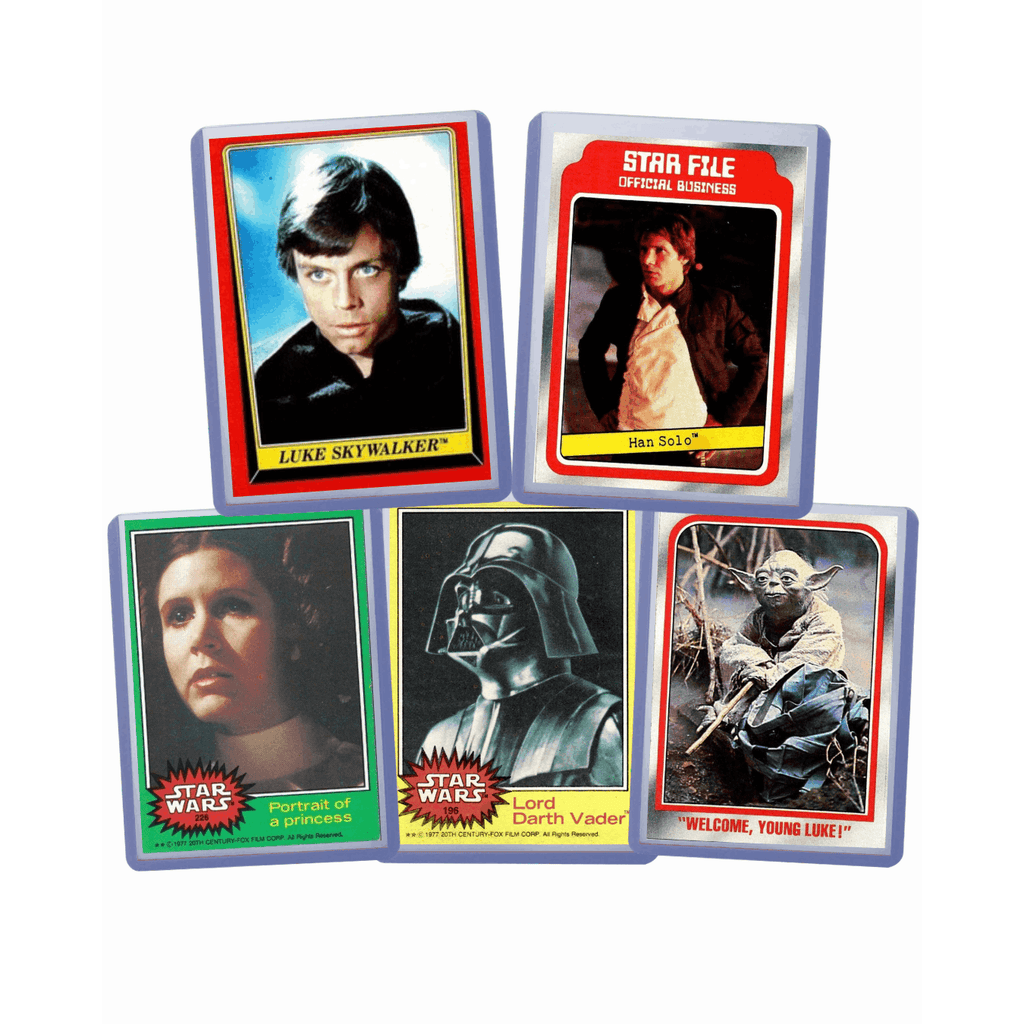 Topps Star Wars Card Lot – 5 Cards – 1977/1980/1983 Vintage